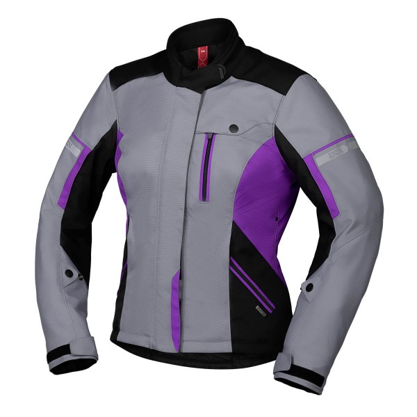 Giacca in tessuto IXS Tour Women Jacket FINJA-ST 2.1 Nero/Grigio/Viola / DL