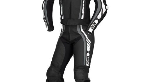 Tuta in Pelle IXS Sports LD Suit RS-800 1,0 2PC Nero/Grigio/Bianco / 52H