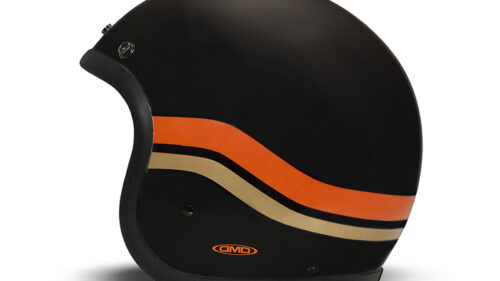 SUNSET MATT BLACK - CASCO JET VINTAGE MOTO DMD