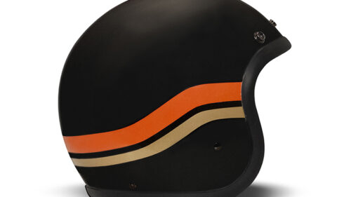 SUNSET MATT BLACK - CASCO JET VINTAGE MOTO DMD