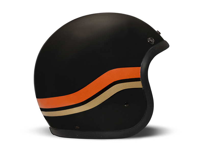 SUNSET MATT BLACK - CASCO JET VINTAGE MOTO DMD