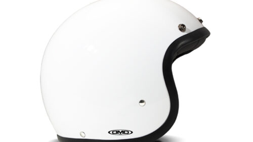 SOLID WHITE - CASCO JET VINTAGE MOTO DMD