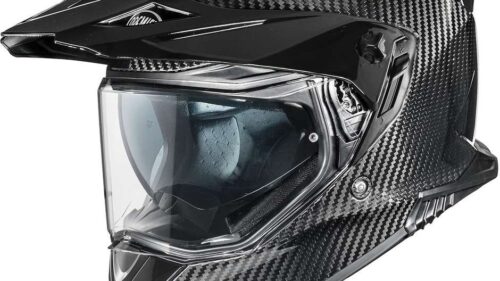 Casco Moto Integrale Touring PREMIER DISCOVERY CARBON in Carbonio Nero