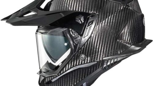 Casco Moto Integrale Touring PREMIER DISCOVERY CARBON in Carbonio Nero