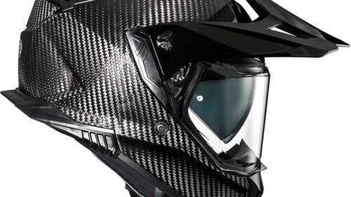 Casco Moto Integrale Touring PREMIER DISCOVERY CARBON in Carbonio Nero