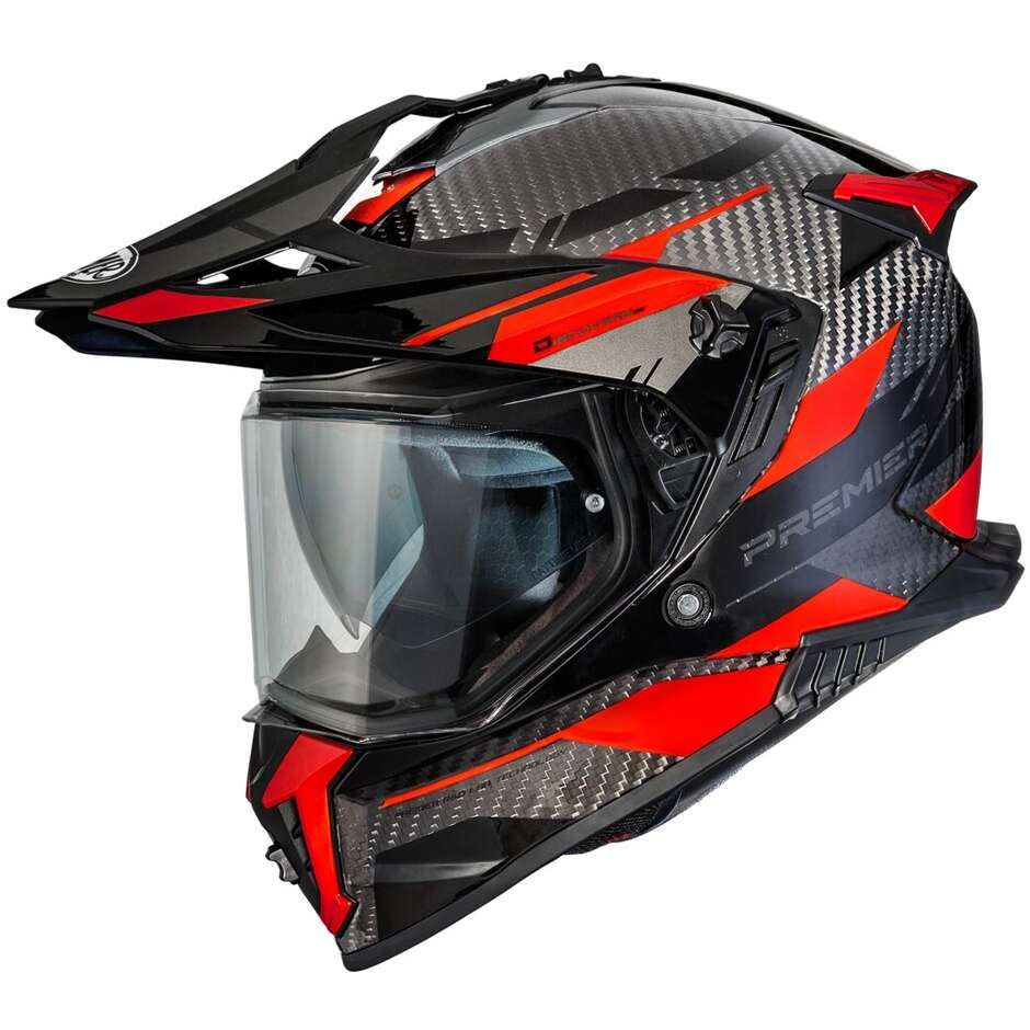 Casco Moto Integrale Premier DISCOVERY CARBON EA2