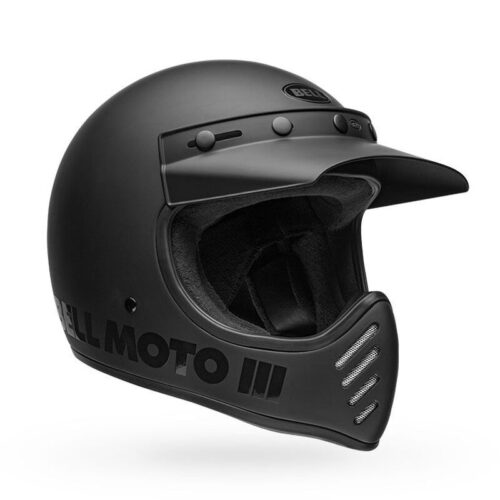 CASCO BELL MOTO-3 CLASSIC NERO OPACO/LUCIDO XS