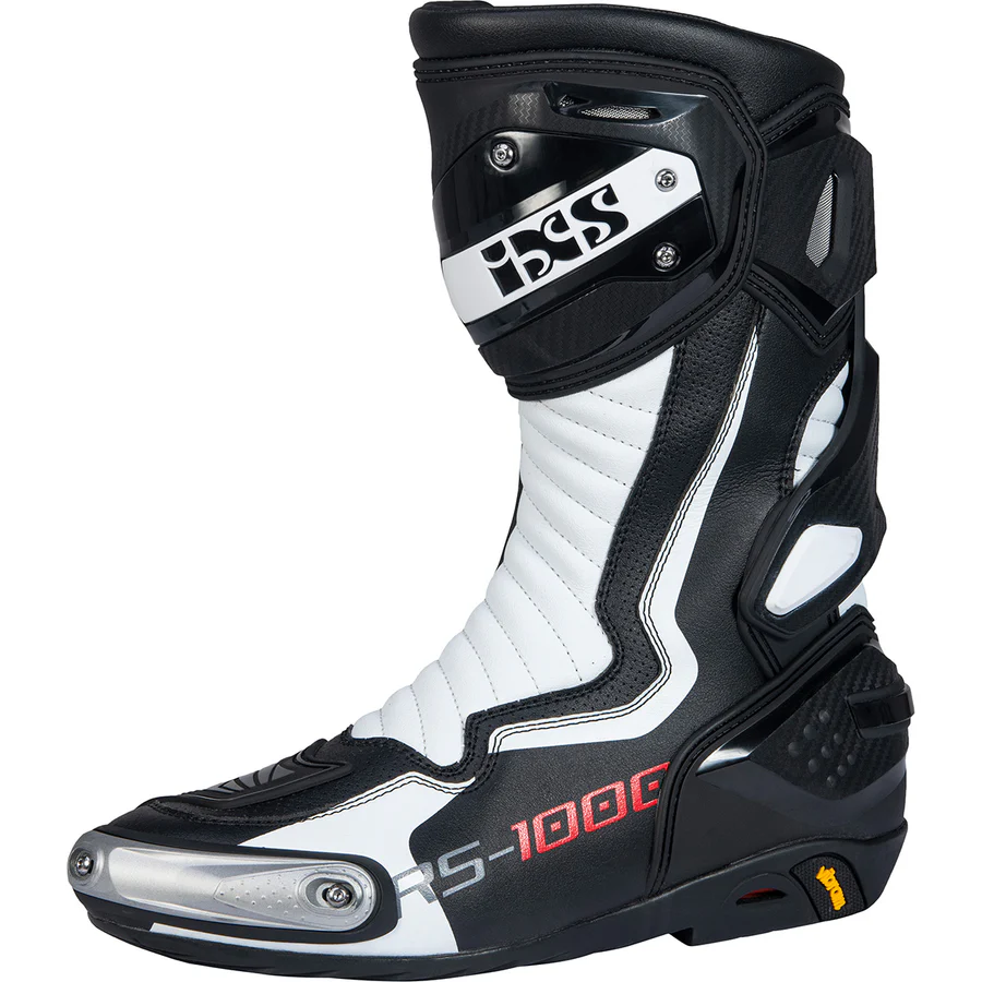 Stivali Sportivi da Moto nero -bianco iXS RS-1000 Stivali Sportivi da Moto iXS RS-1000